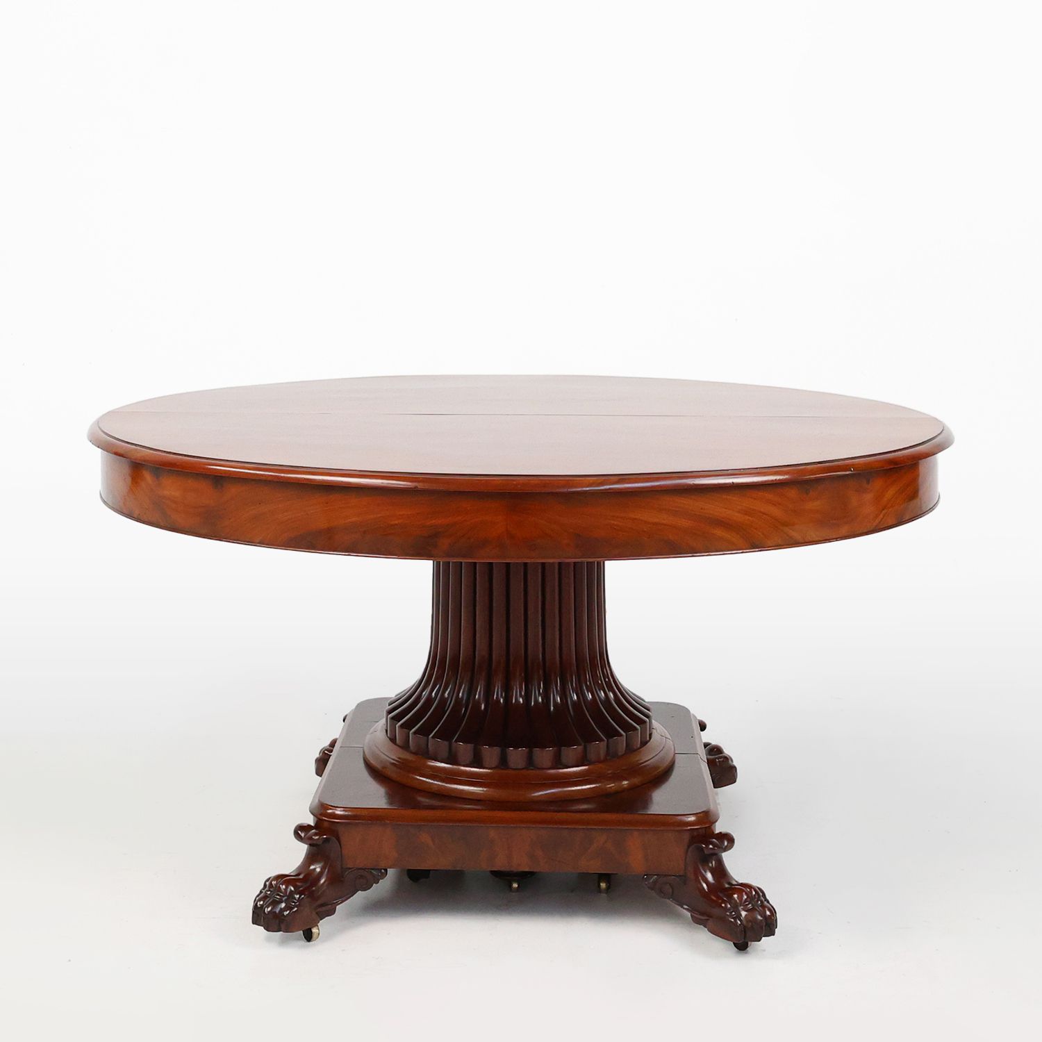 Extendable Antique English Dining Table in Victorian style, ca. 1830-img